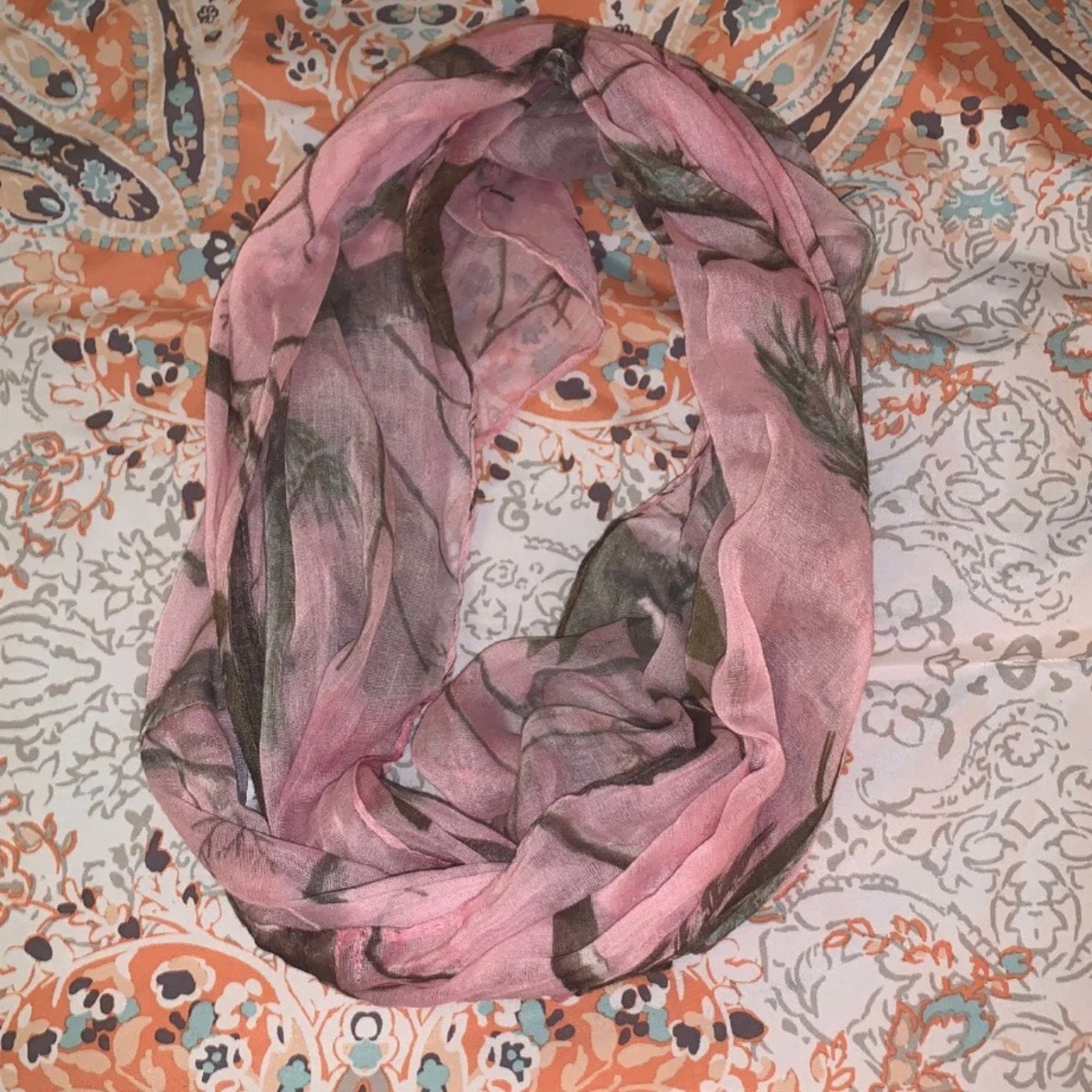 Camo and Pink Scarf